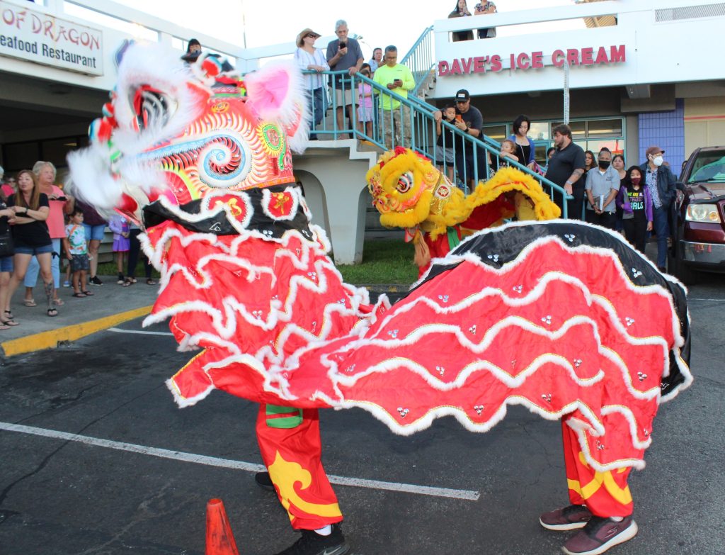 Kung Hee Fat Choy! Pearl City community joins Pearl City Shopping Center 2023 Year of the Water Rabbit Chinese New Year Lion Dance Blessing
