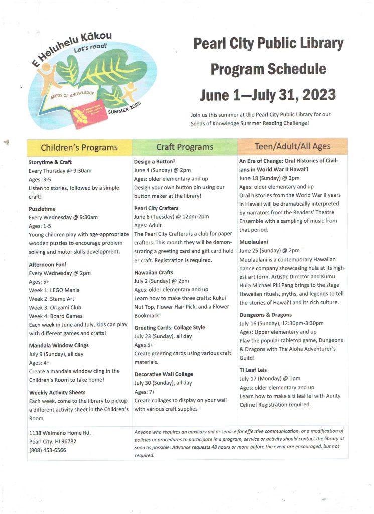 2023 Summer Reading Program  City of San Diego Official Website