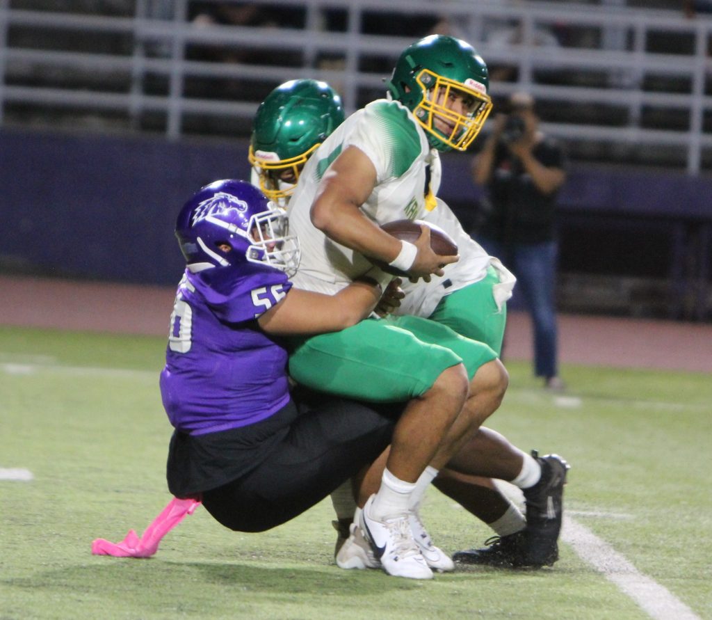 PEARL CITY CHARGERS OVER KAIMUKI BULLDOGS 34-27, moves to 6-0