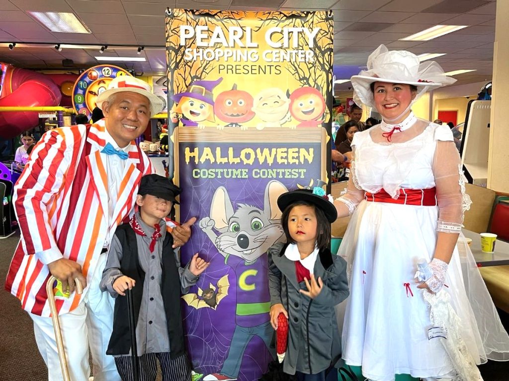 Pearl City Shopping Center’s Chuck E. Cheese, the place to be for Keiki Halloween Fun!