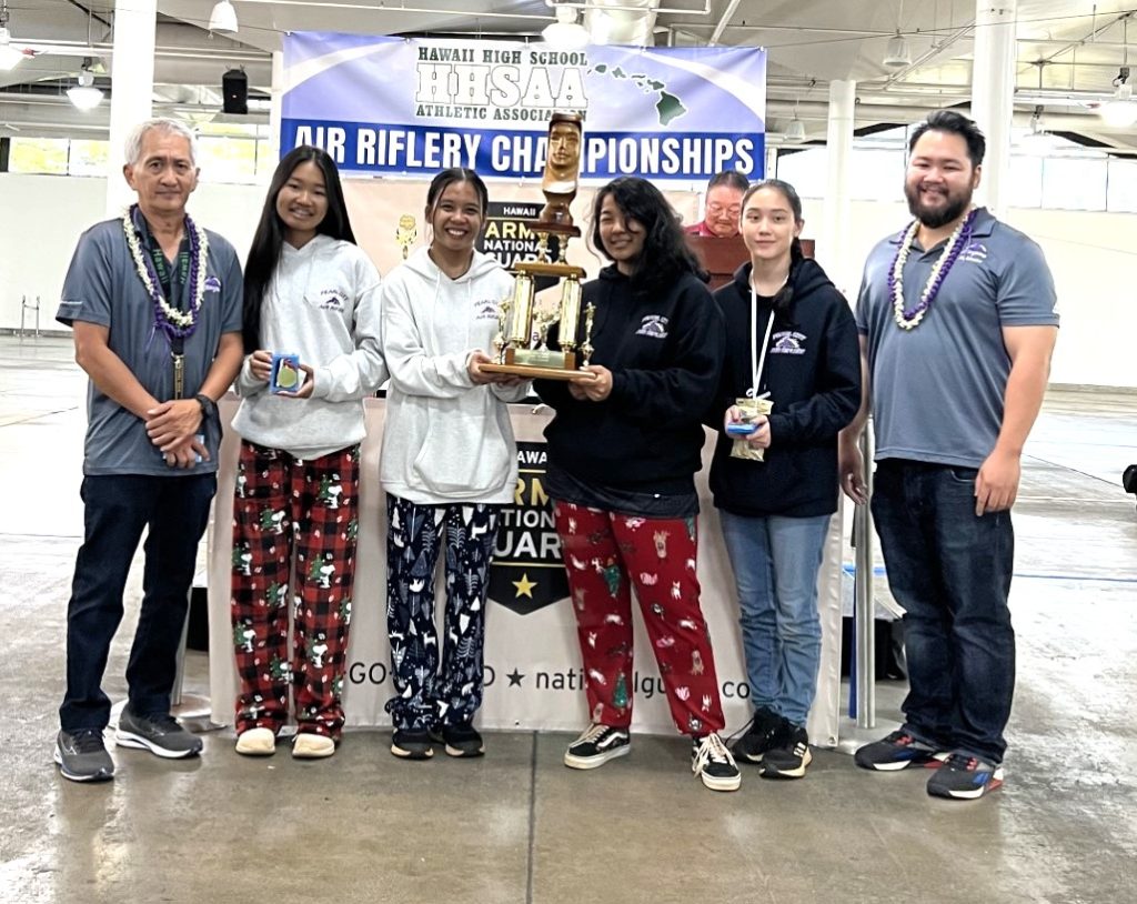 PEARL CITY CHARGER GIRLS CROWNED 2023 HHSAA STATE AIR RIFLERY TEAM CHAMPIONS!