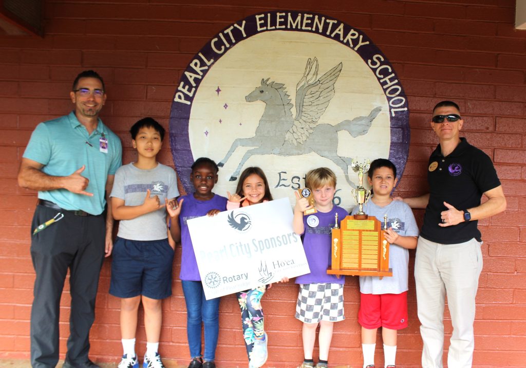 Rotary Club of Pearlridge, Ho’ea Foundation, proud supporters of award-winning Pearl City Elementary School Chess Club