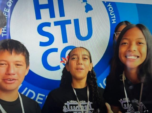 National award-winning Highlands Intermediate School Student Council participates at 2025 Hawaii Student Council Leadership Conference held at Moanalua High School