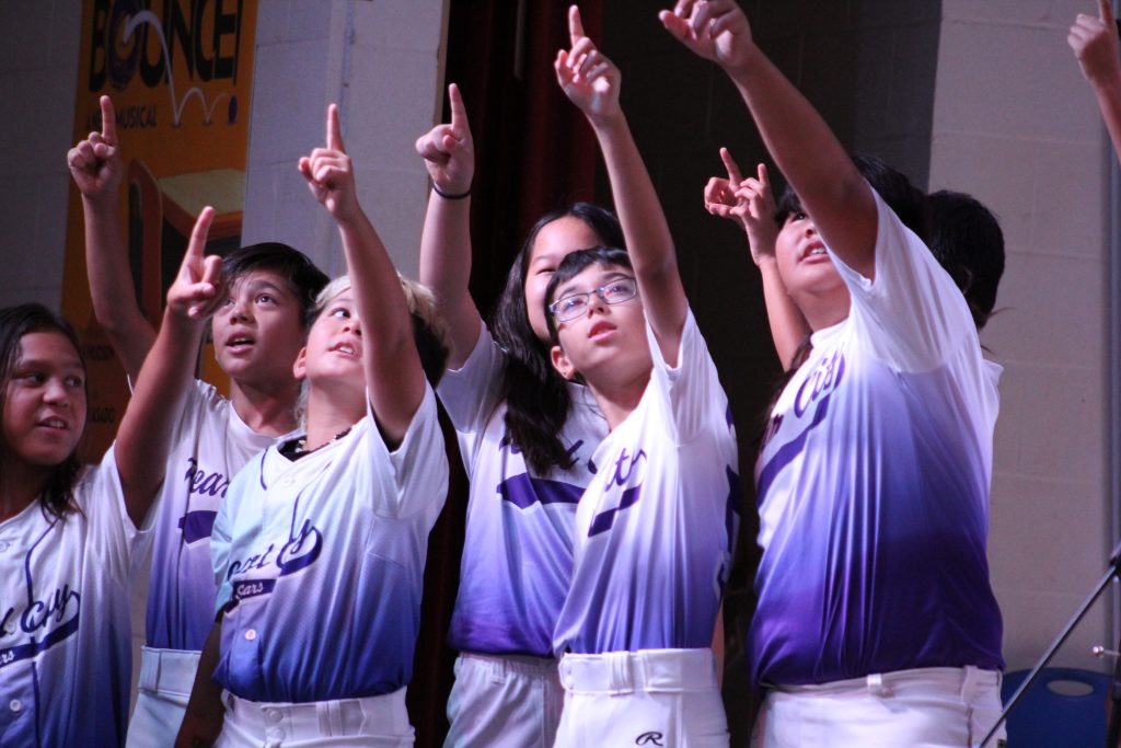 Momilani Elementary 4th graders inspirationally perform to BOUNCE! A NEW MUSICAL