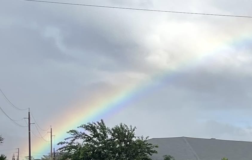 A Rainbow’s Glow blesses Pearl City on New Years Day