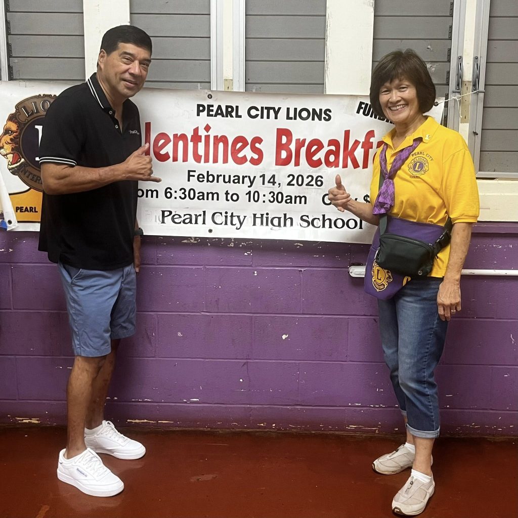 Happy Valentine’s Day! Mahalo Pearl City Lions Club!