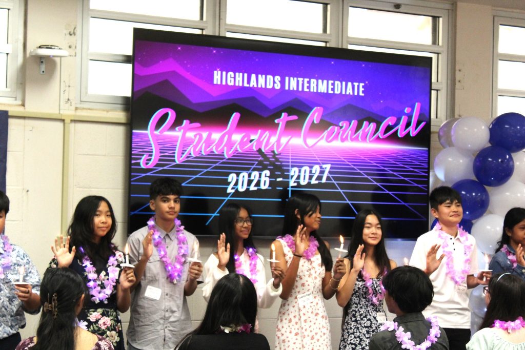 Highlands Intermediate holds 2026 Student Council Induction Ceremony