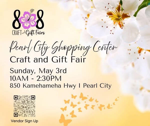 Mahalo to the community for supporting Sunday’s 808 Craft & Gift Fair at the Pearl City Shopping Center