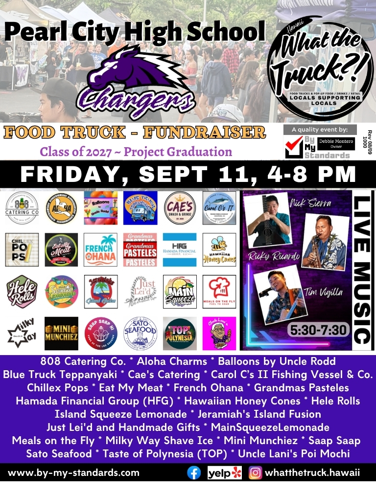 Pearl City High School Project Graduation 2027 announces “What the Truck” Fundraiser - Friday, September 11, 2026