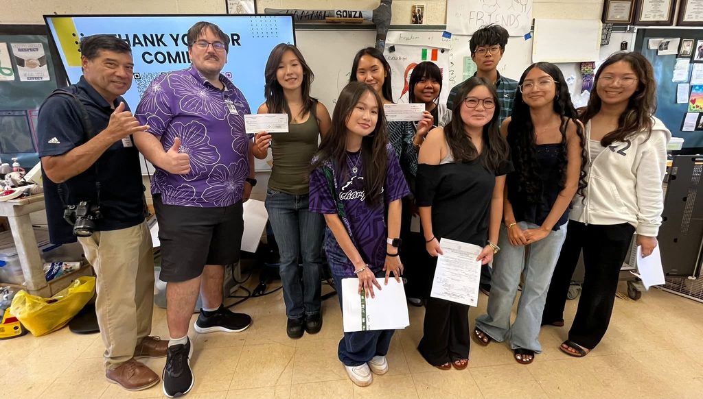 Pearl City High School Interact Club opens new school year with first meeting, receives financial support from Rotary Club of Pearlridge, Pearl City Shopping Center Merchants Association