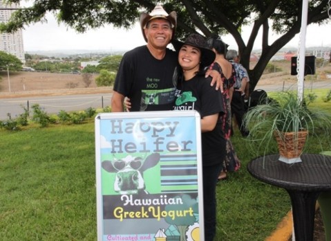 Free Happy Heifer Hawaiian GreekYogurt  to all PCHS alumni this Sunday at LCC Farmers Market