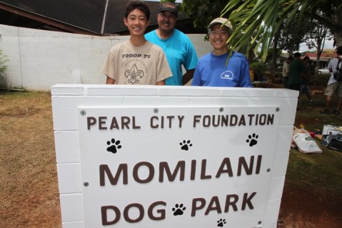Troop 75 Eagle Scout project brings life to Momilani Dog Park