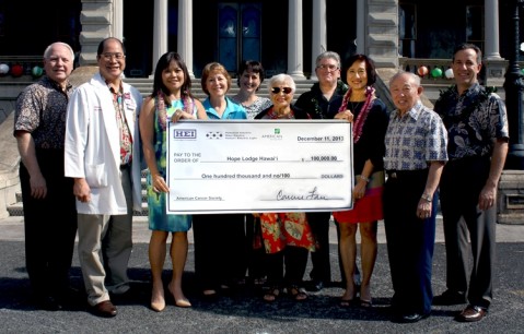 HEI  $100,000 contribution to support Hope Lodge Hawai'i