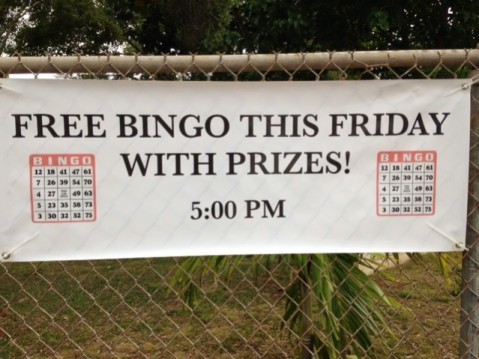 BINGO, PRIZES, today at the Momilani Community Center!