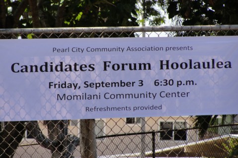 Candidates Forum Hoolaulea this Friday at Momilani Community Center