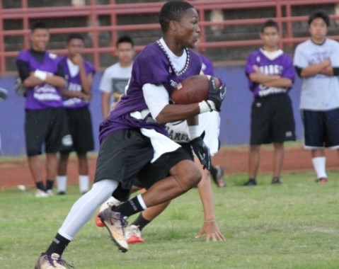 Pearl City vs. Kamehameha in 7 on 7 Summer Pass League competition