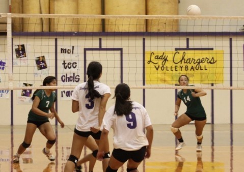 Senior Lady Chargers celebrate with home finale