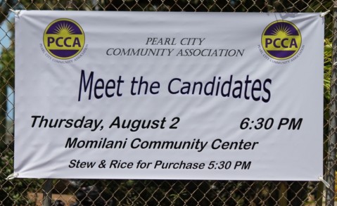 PCCA presents" Meet The Candidates" Aug. 2