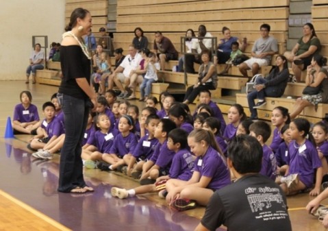 Satele makes guest appearance at Lil' Spikers Volleyball Academy