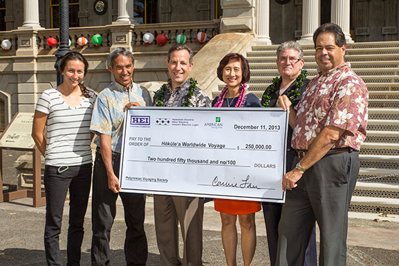 Polynesian Voyaging Society awarded $250,000 grant from Hawaiian Electric Industries