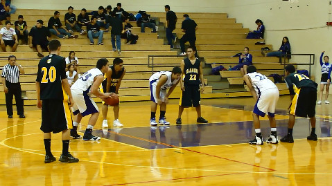 Pearl City Chargers Ground the Nanakuli Golden Hawks 49-38 in OIA Boys Varsity Basketball