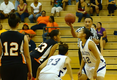 Pearl City Lady Chargers "Two" Much for the Visiting Campbell Sabers